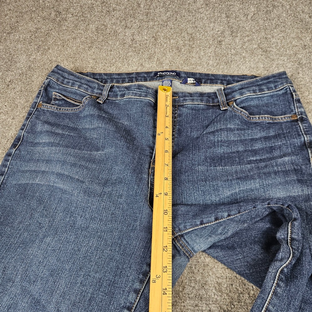Bandolino Mandie Straight Leg Jeans Womens 18W Medium Wash Blue Denim Stretch - Picture 11 of 12
